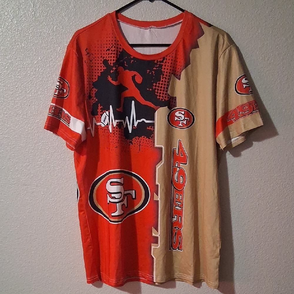 San Francisco 49ers Mens Top Jersey Material Size 2XL